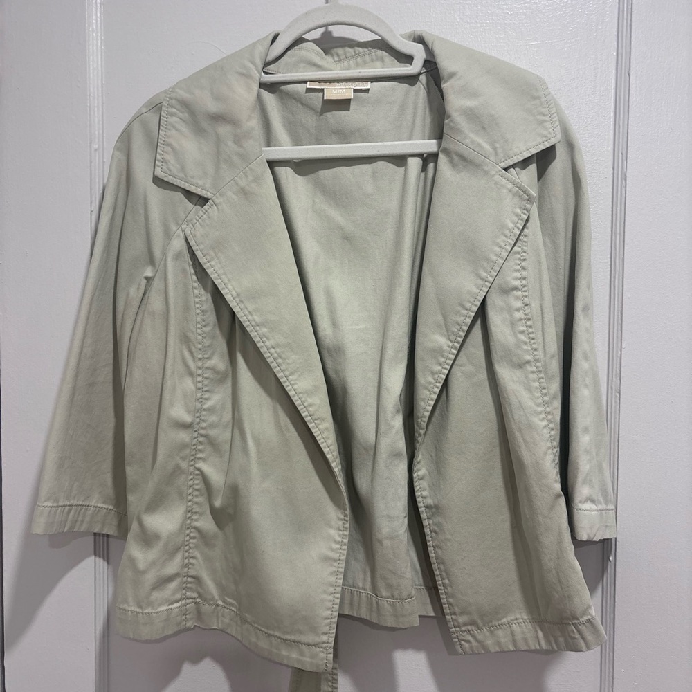 Michael Kors Light Gray Trench Coat